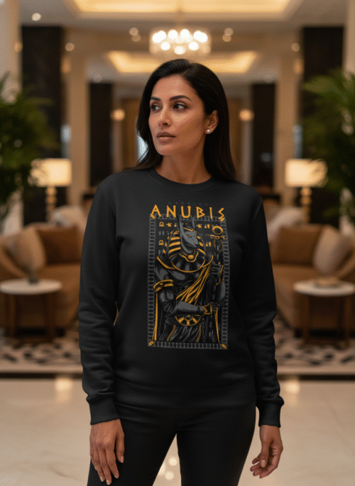 female sweatshirt warrior anubis