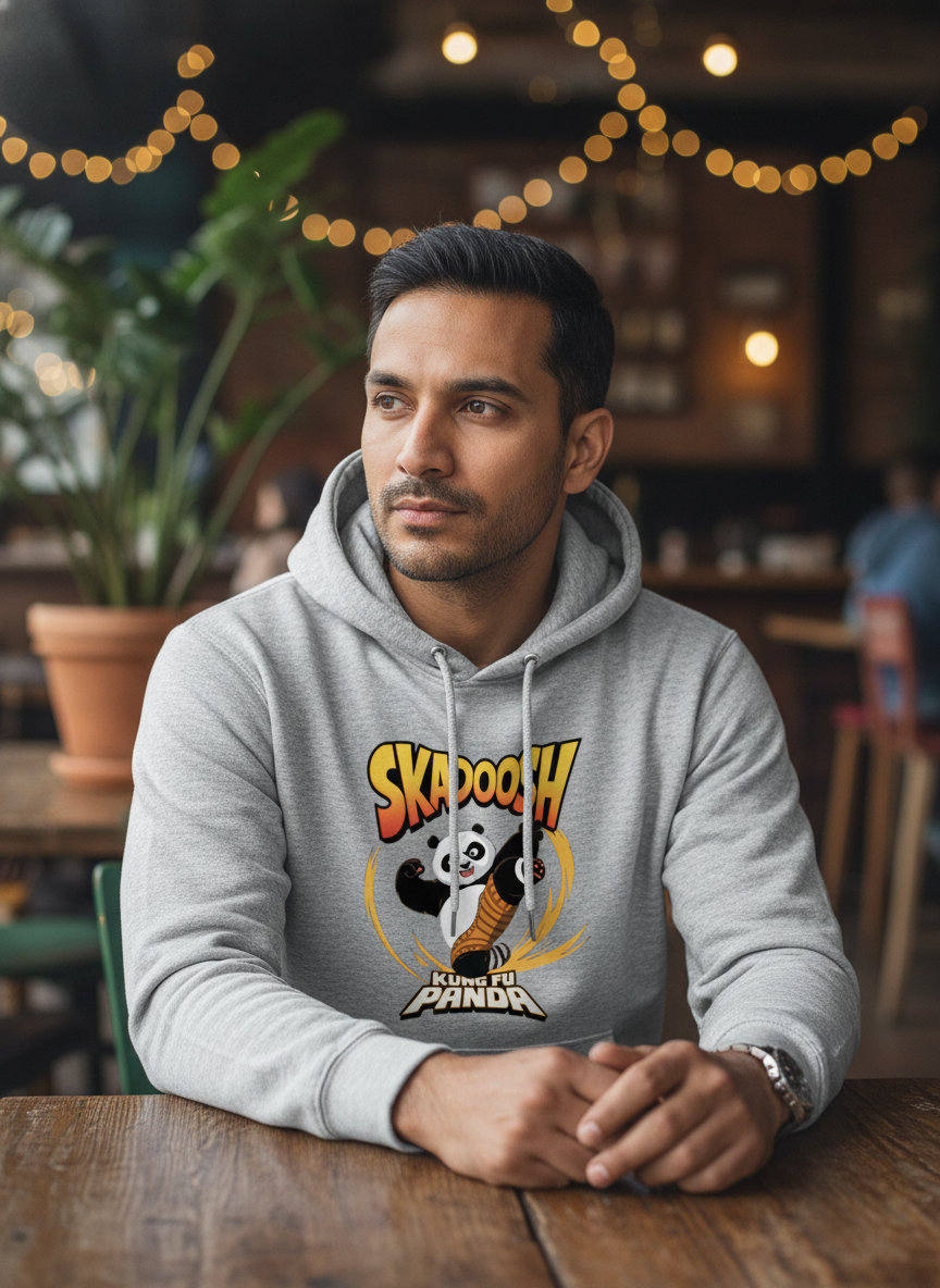 men's hoodie kungfu panda (skadoosh)