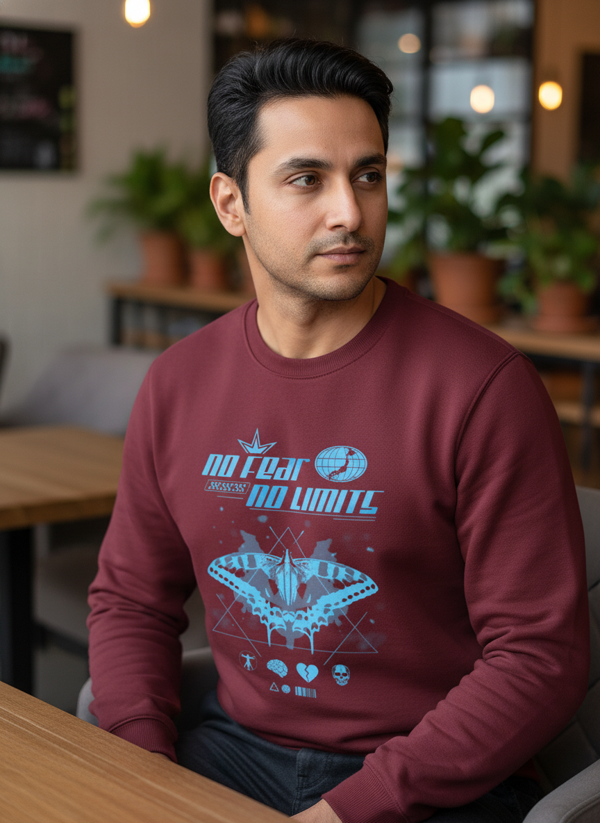men's sweatshirt no fear no limit
