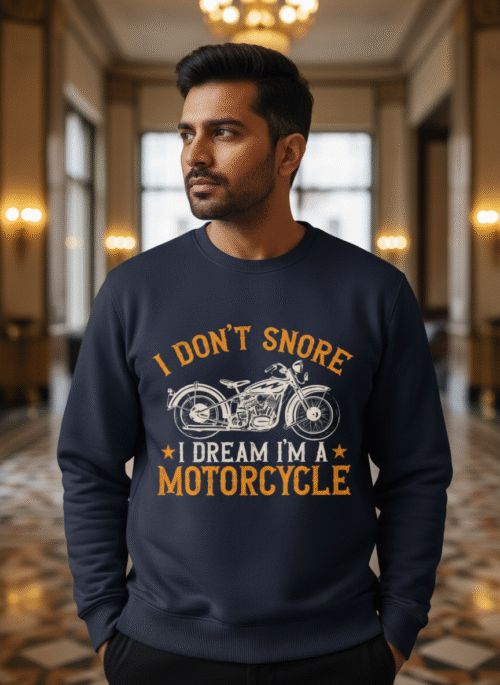 men's sweatshirt motorcycle dream