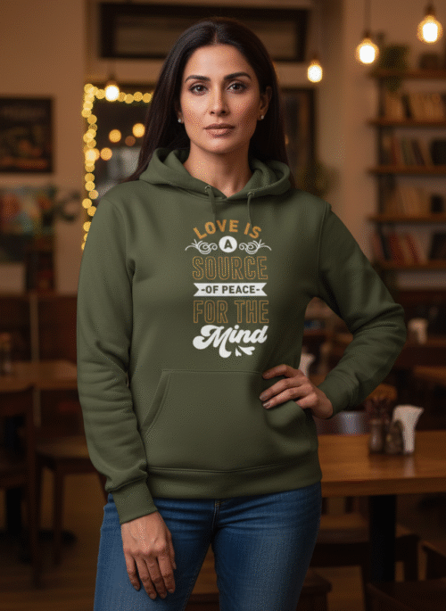 women's hoodie peace of mind
